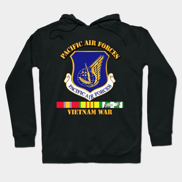 USAF -  SSI - Pacific Air Forces w VN SVC Ribbons Hoodie by twix123844